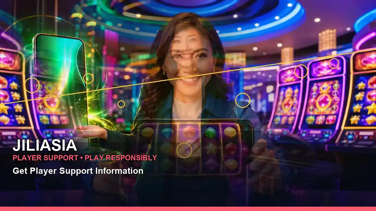JILIASIA coins casino cashback rewards featuring an adult Filipina casino host with a centered composition